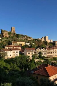 Paisaje de Krujë, uno de los pueblos más bonitos de Albania