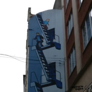 Dónde está el mural de Tintin en Bruselas