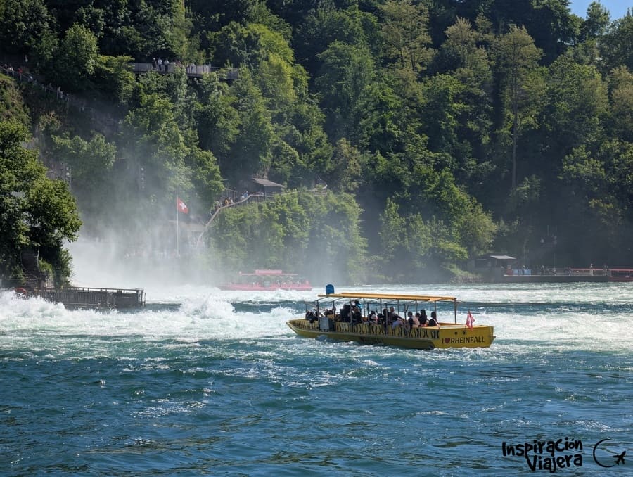 Paseo rodeando la orilla de las Cataratas del Rin