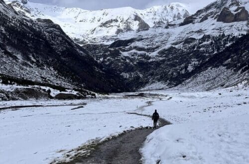 Llanos de la Larri nevados