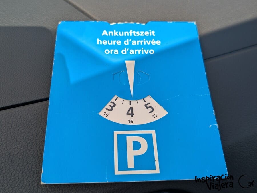 Zonas de aparcamiento en Suiza