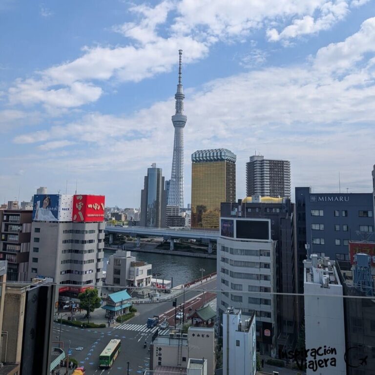 Vistas desde el mirador de Asakusa al Tokyo Skytree