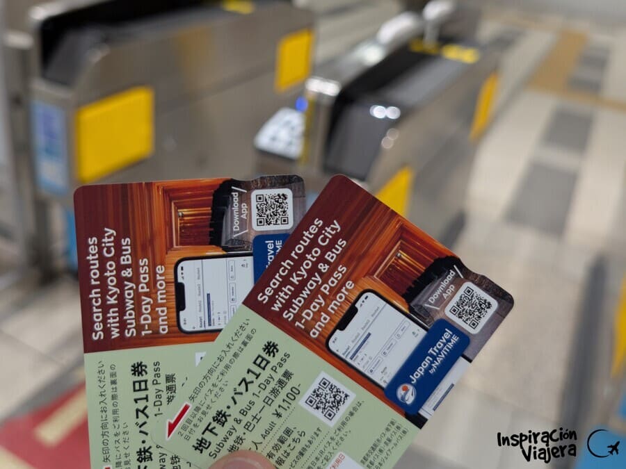 Pases de metro Kioto