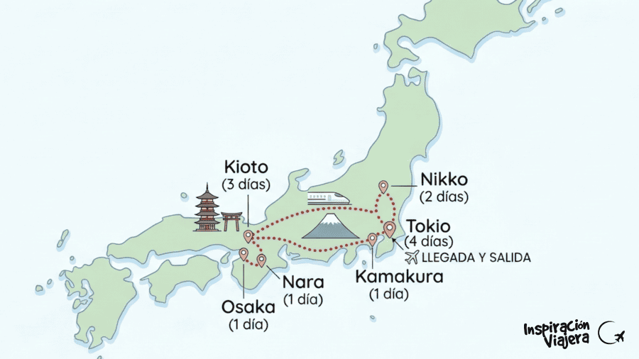 Ruta por Japón en 12 días