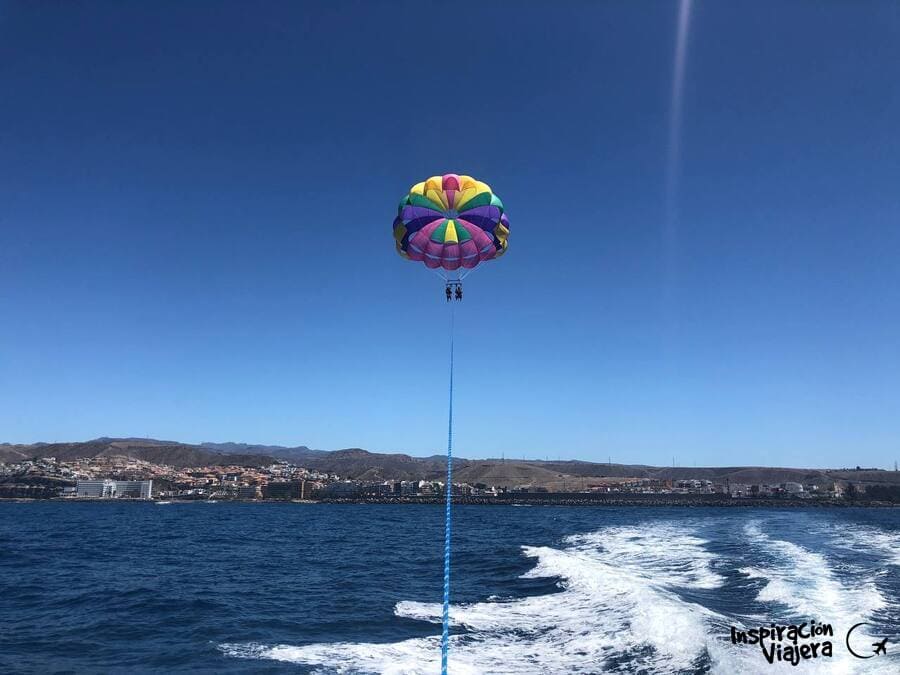 Hacer paravelismo en Gran Canaria