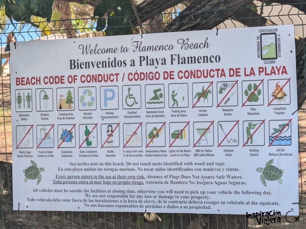 Normas de Playa Flamenco en Culebra